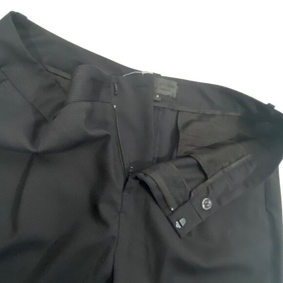 Nili Lotan wool pinstriped trouser pants box pleat dress pants career women’s 8 - Picture 6 of 11